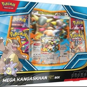 Pokemon Mega Kangaskhan EX Box with Blue and Yellow Accents